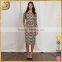 wholesale promotional print 3/4 sleeve pencil women midi casual dress                        
                                                Quality Choice
                                                    Most Popular