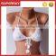 C631 Handmade crochet hollow bra classic knit crochet sexy bra