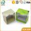 Square shape green hardcover competitive custom earring boxes paper jewelry box paper in china