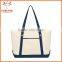 Natural Color Large Cotton Canvas Tote Bag With Custom Logo