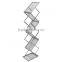 acrylic and aluminum 6 layers display rack brochure stand advertising