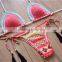 Crochet Top and Elastic Bottom Style Hand Crochet Sexy Swimwear