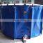 Indoor Blue round or rectangular PVC cavas marine fish farm tank