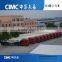 (diesel engine, air compressor optional) V shaped transport bulk cement powder tanker trailer