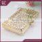 16.5*10cm polished gold box clutch frame with chain loops