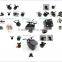 HOT!!!Super night vision car rear camera for universal car with four LED light