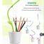 3 brightness adjustable goose neck LED pen holder table lamp
