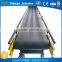 China mobile lime sawdust sand pvc green belt conveyor for sale