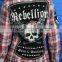 Yarn dyed flannel check ladies tops latest fashion