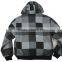 men 100%Polyester Zipper Up Fleece Hoodie