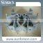 Solar panel mounting structure, aluminum solar panel clamp