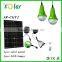 China manufacture mini solar light kits, small solar lighting kits (JR-CGY2-9W)