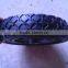 6x1.5 plastic rims and solid rubber wheels with diamond pattern