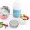 OEM 2 Compartments 18/8 Stainless Steel Food Container ,Stainless Steel Lunch Box with PP handle