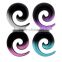 Fashionable UV acrylic body piercing jewelry ear spiral
