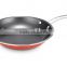 stainless steel handle milk pan with red color