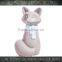 new design fox shape custom 3d ceramic decorative home decor
