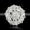 2015 Wholesale Flower Women Imitation White Gold Brooch for Wedding Invitations Prices Cloth Pin