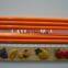 cutomized 14.5cm printed round color pencil for OEM design