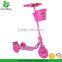 high quality Kids scooter 3 wheels, outdoor mini baby scooter, pink blue cheap child kick scooter