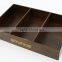 wooden tray with compartments,3 compartments tray,finished wood tray