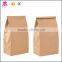 Surper food grade small kraft brown paper bag with window for food