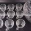 Vintage Large Glass Salad Punch Bowl Set With 12 Cups