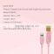 IOS9.0 MFI USB Cable for iPhone 6S Plus iPad iPod Nylon Ribbon 120cm 2.4A Fast Charging Data Sync Original ROCK for iPhone SE