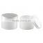 50ml Pure White Cylinder Cosmetic Plastic Jar
