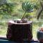 Creative garden decor handmade small wood flower planter