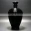 Black wine glass bottle with cork custom glass jar