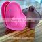 2015 Portable Heat Resistance Silicone Folding Cup Silicone Heart Shape Cup