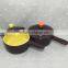 Wholesale Stocked Ceramic Soup Bowl With Silicone Lid and Handle