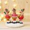 Custom bulk christmas reindeer candle holders decoration