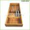 Bamboo knife tray for drawer Homex BSCI/Factory