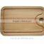 Best Organic Natural Beech wood Cutting Board with holder hole 13-3/4"x9"x3/4" Chopping Board with Groove