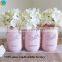 glass Mason drinking jars metallic Effect