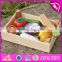 Pretend play kitchen toys wooden toy cutting fruit for kids W10B183