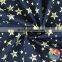 Gold Stars Printing Fabric Soft Touch Cotton Fabric Wholesale