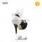 Fashion bridal white color chiffon pearl heel condom for wedding