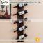 Antique latest style high quality Customized american style distress wall wooden wine shelf wine rack