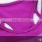80% polyester 20% elastane workout clothing with removable push-up cups