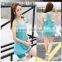 Printed Yoga Wear Crop Top Shirt Gym Tank Top Women Slimming Vest