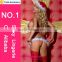 China supplier sex lingerie christmas bows mesh sex costume