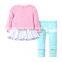 China supplier baby girls pajama clothing wholesale kids wear clothes girls cute pajama suit