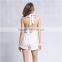 ladies wholesale clothing white halter neck women jumpsuit 2016, jumpsuit fashion new design, women clothes