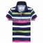 2016 New Design Mens fashion stripe Polo Shirts Customized Logo