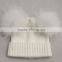 Myfur Top Quality Baby Hats for Kids with Raccoon Fur Balls Knitted Baby Kids Hats