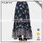 High Quality Skirts Floral Pattern Printed Bohemian Long Maxi Skirt Women Custom Skirt