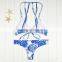 Polyester Bikini Different Size for Choice & Padded Blue Girls Swimwear 59377